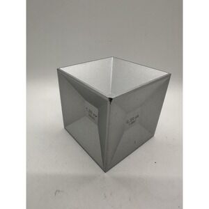 Kikkerland Aluminum Cube Jigger 6 Measure Cocktail Shot Bar Tool Silver‎